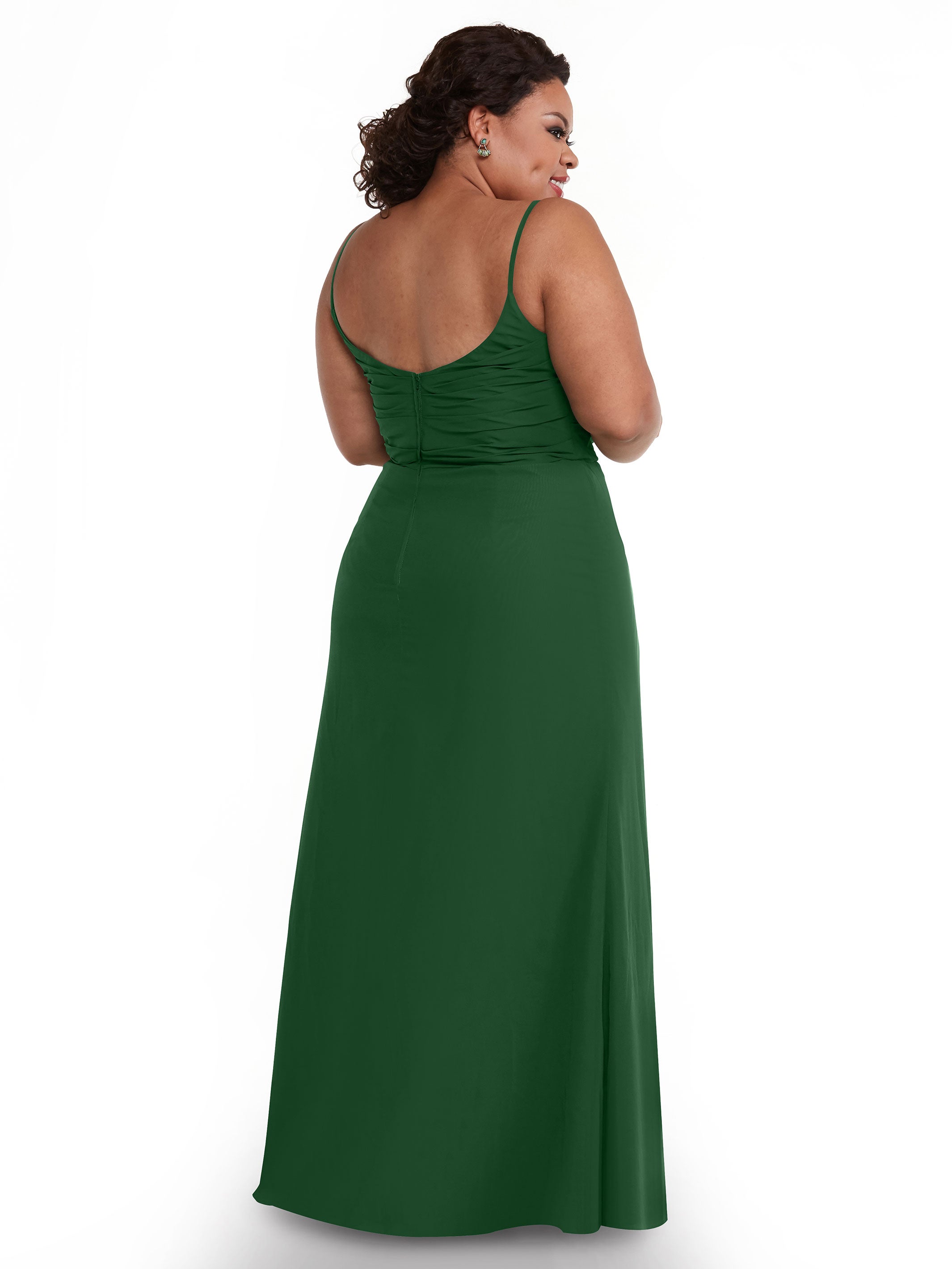 Elegant 80169 Chiffon Sheath Bridesmaid Dress with Pleated Bodice - Perfect for Weddings, Formal Events & Special Occasions