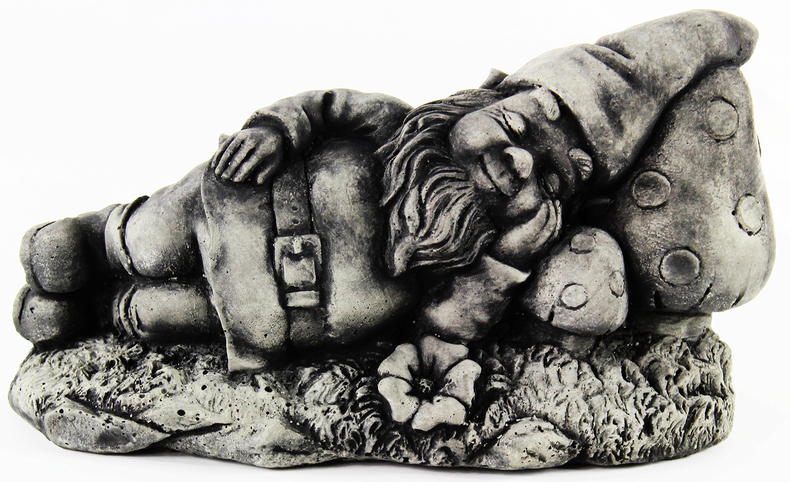 Sleeping Garden Gnome Statue - Outdoor Decor for Lawn, Yard, and Patio - Perfect for Home Garden Decoration and Gift Ideas