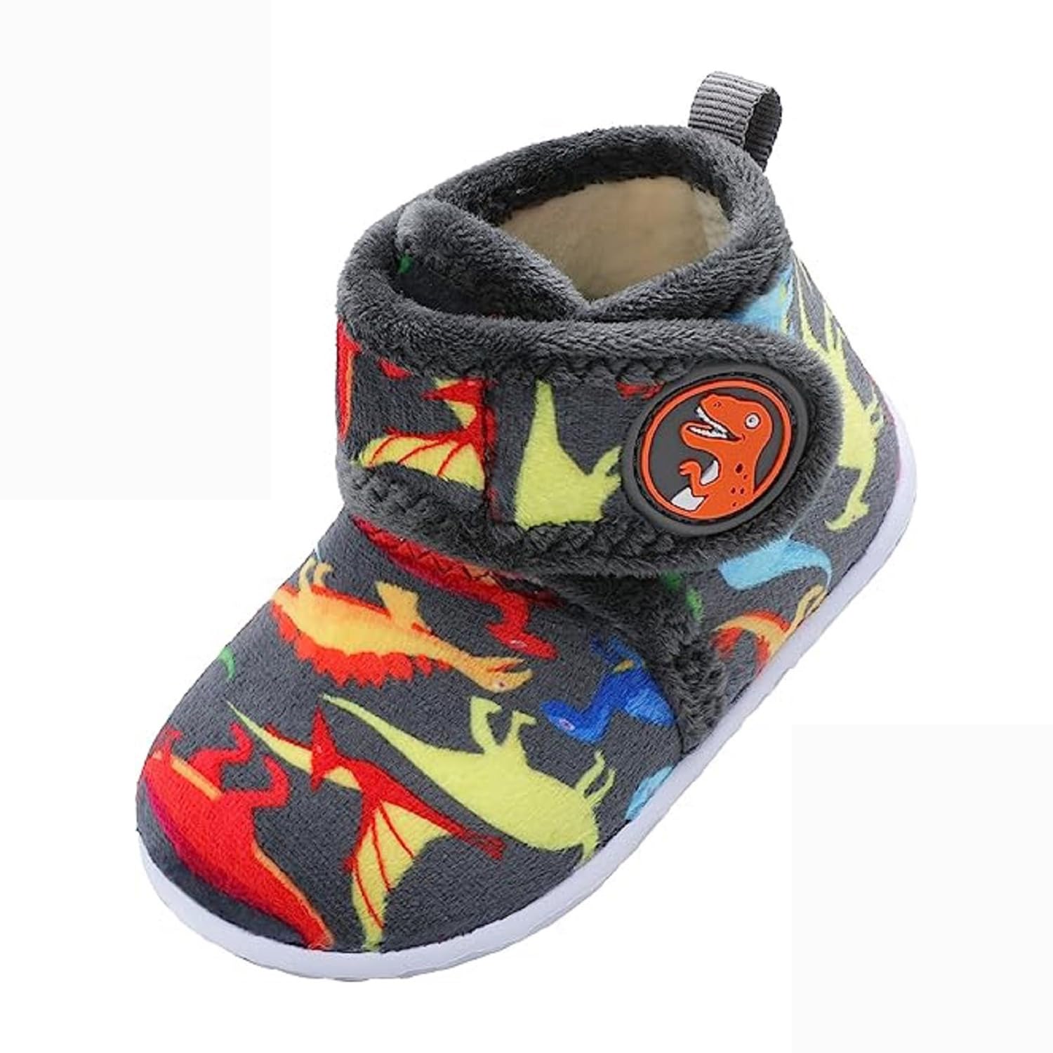 JOINFREE Kids Furry House Slippers - Warm Indoor Booties for Boys & Girls | Cozy Non-Slip Home Shoes for Toddlers & Children | Perfect for Winter, Playtime & Relaxing at Home