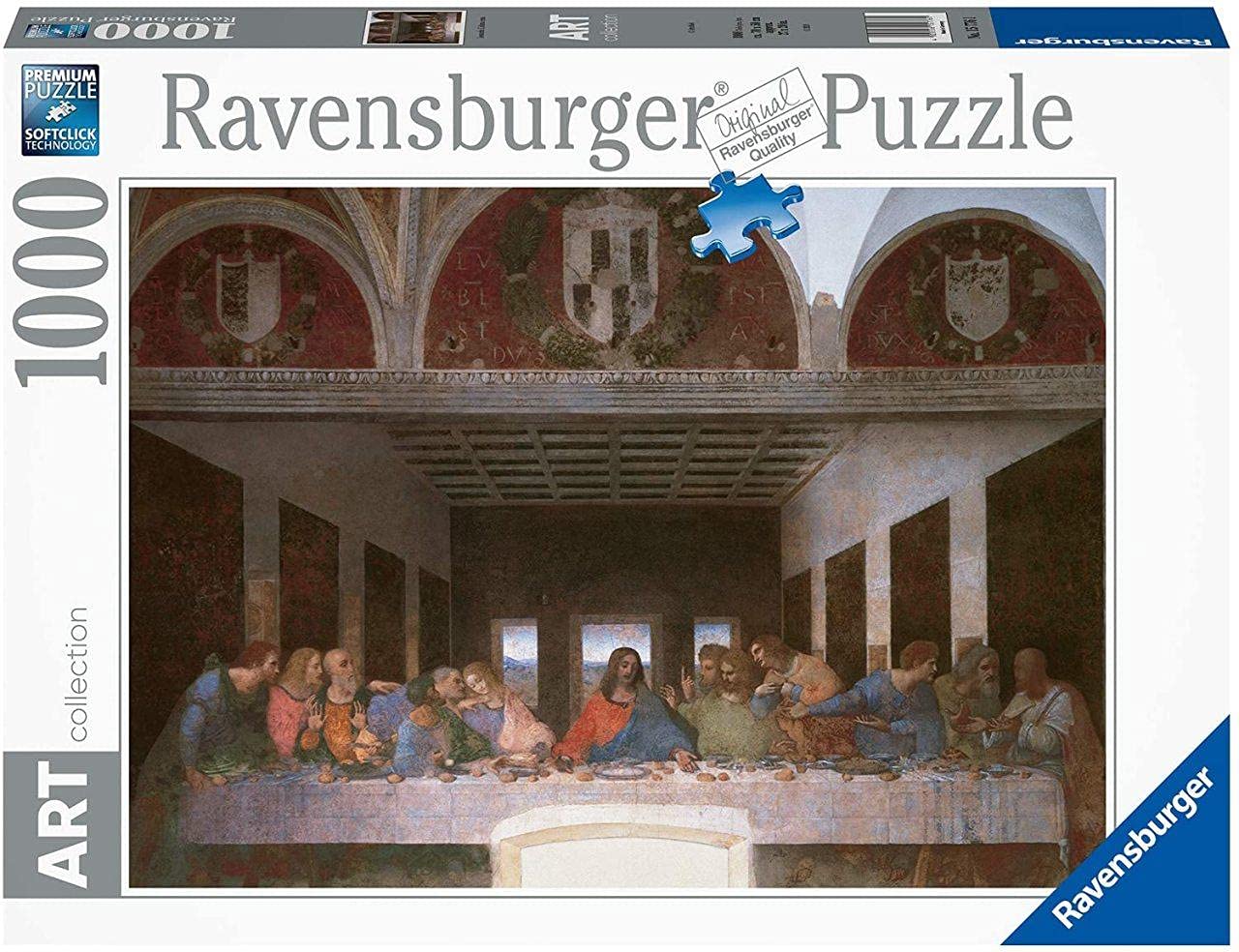 Ravensburger 1000 Piece Puzzle - Leonardo's The Last Supper, High-Quality Art Jigsaw Puzzle for Adults | Perfect for Relaxation, Home Decor & Gift Giving