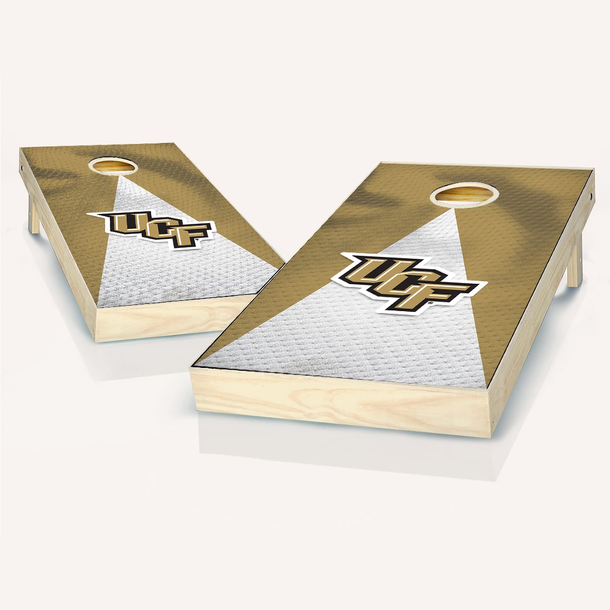 Custom Regulation Size Cornhole Board Set with Team Logo - Skip's Garage Central Florida Jersey Design - Perfect for Tailgating, Backyard Parties & Outdoor Games