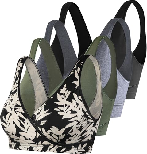 Black/Leaf/Dark Grey/Army Green-4pcs