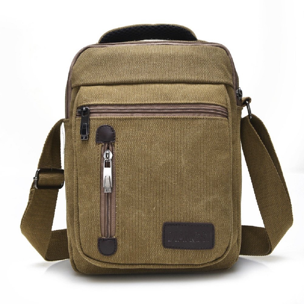 ZJINGZ Canvas Crossbody Shoulder Purse - Stylish Everyday Satchel & Messenger Bag for Women, iPad Travel Bag - Perfect for Work, School & Travel Accessories