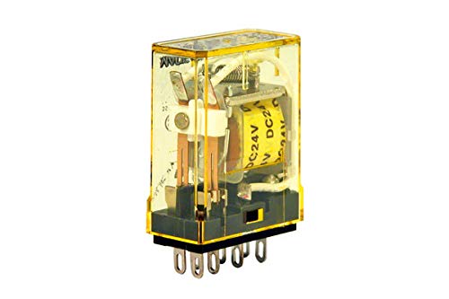RY2S-LAC24V 24VAC 3A DPDT Electromechanical Plug-in Relay - 5 Pack for HVAC, Industrial Control & Automation Systems
