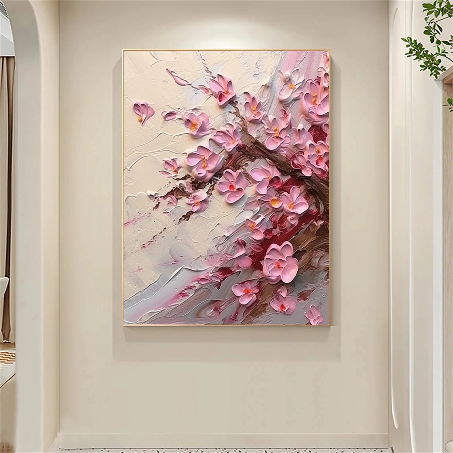 Flower and Tree Painting Set of 2 - Premium Wall Art Decor for Living Room, Bedroom & Office | #FT145