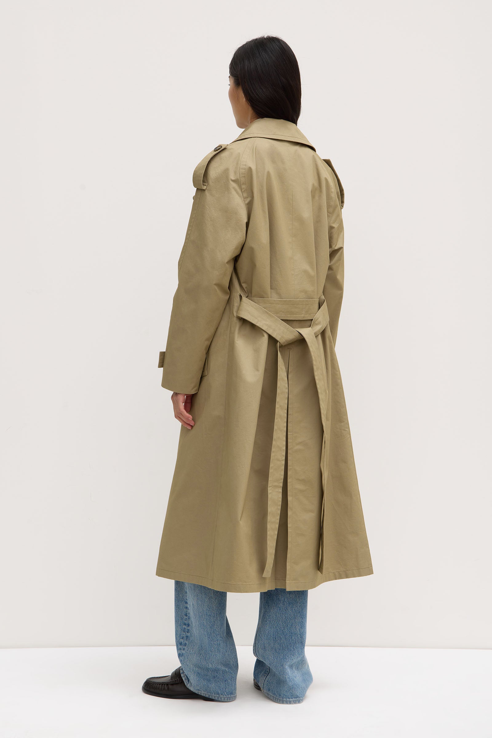 Casey Signature Trench Coat for Women - Classic Waterproof Long Trench Coat with Belt - Perfect for Office, Travel and Formal Occasions