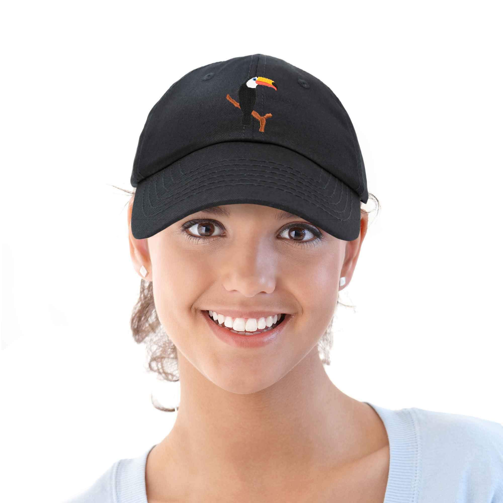 DALIX Embroidered Toco Toucan Baseball Cap for Women - Stylish Adjustable Sun Hat for Bird Watching, Outdoor Adventures & Casual Wear