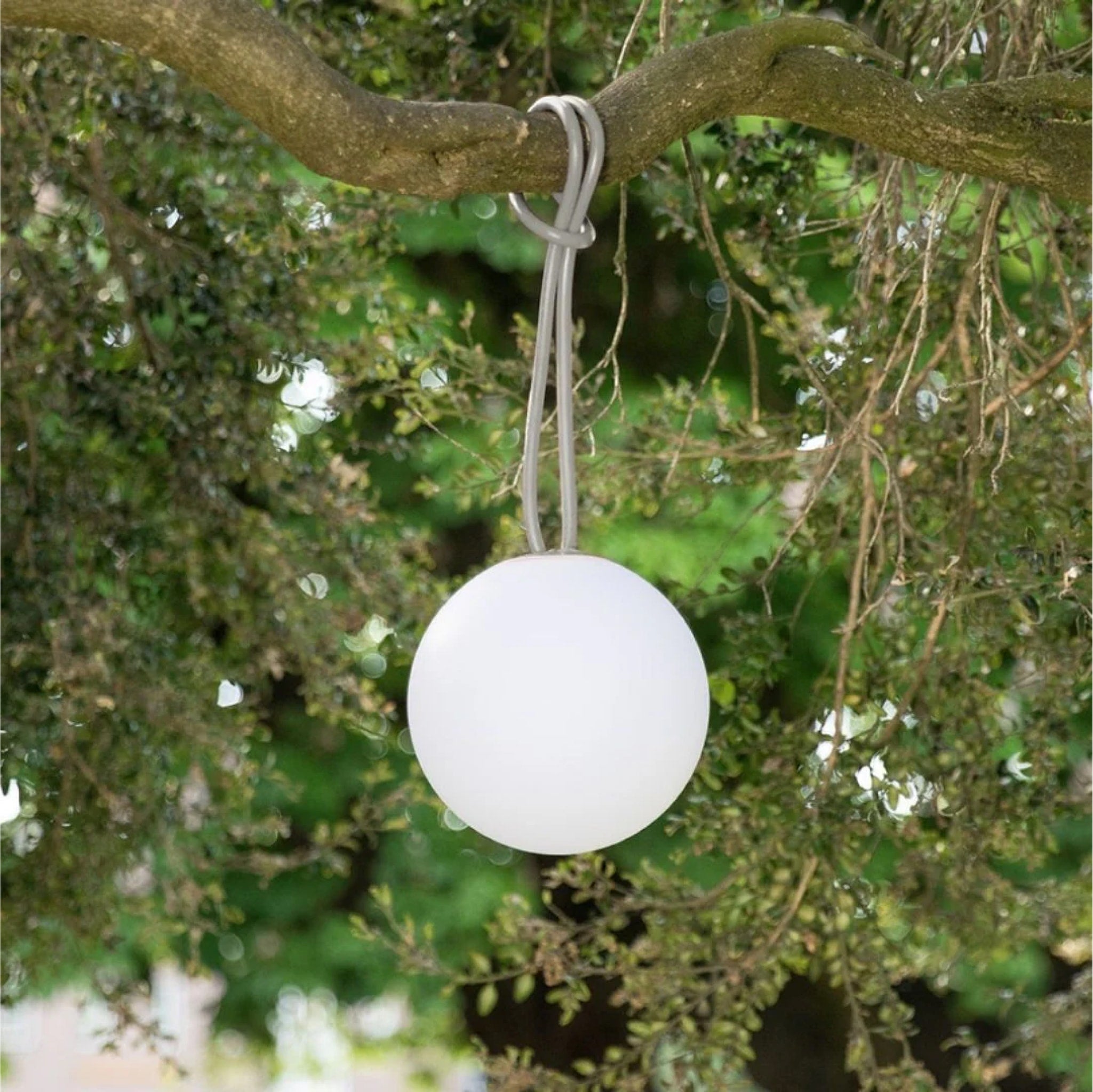 FATBOY Bolleke Lamp in Light Grey - Modern Indoor/Outdoor LED Lighting for Living Room, Patio, or Bedroom Decor