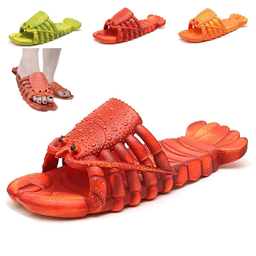 TOTENJS Lobster & Fish Slippers - Comfortable Bass Sandals for Men & Women | Perfect for Home, Beach, and Cosplay Costume Accessories