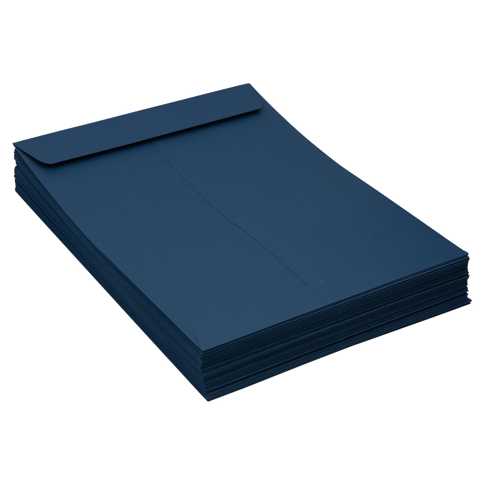 LUXPaper 9 x 12 Open End Envelopes | Self-Seal Peel & Press | Navy Blue | 80lb. Text Weight | Pack of 500 | Perfect for Business Mailings, Wedding Invitations & Office Correspondence