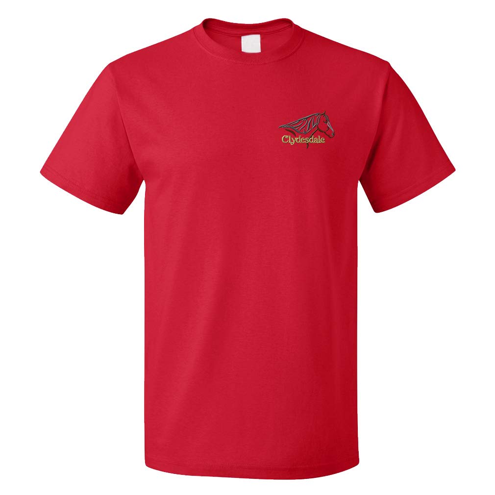 **Funny Graphic T-Shirts for Men - Animal Horse Clydesdale Cotton Tee | Casual Wear, Gifts & Everyday Outfits**