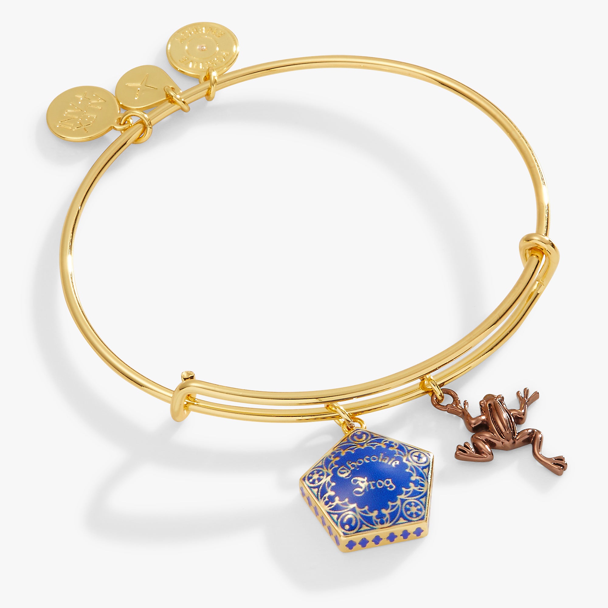 Harry Potter™ Chocolate Frog Two Charm Bangle - Collectible Wizarding World Jewelry for Fans & Cosplay - Perfect for Halloween, Birthday Gifts & Harry Potter Themed Parties