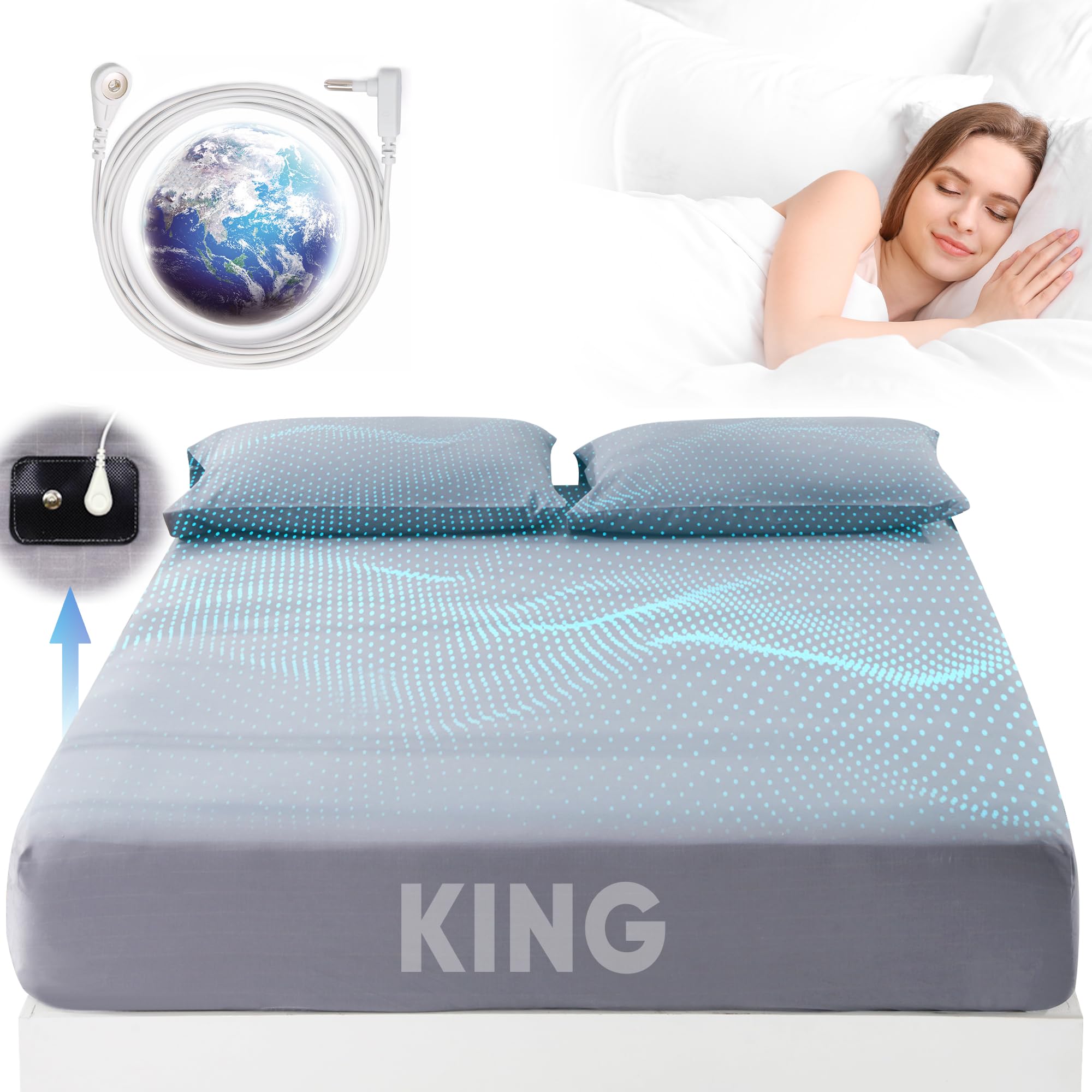 Organic Cotton Grounding Sheets King Size (77