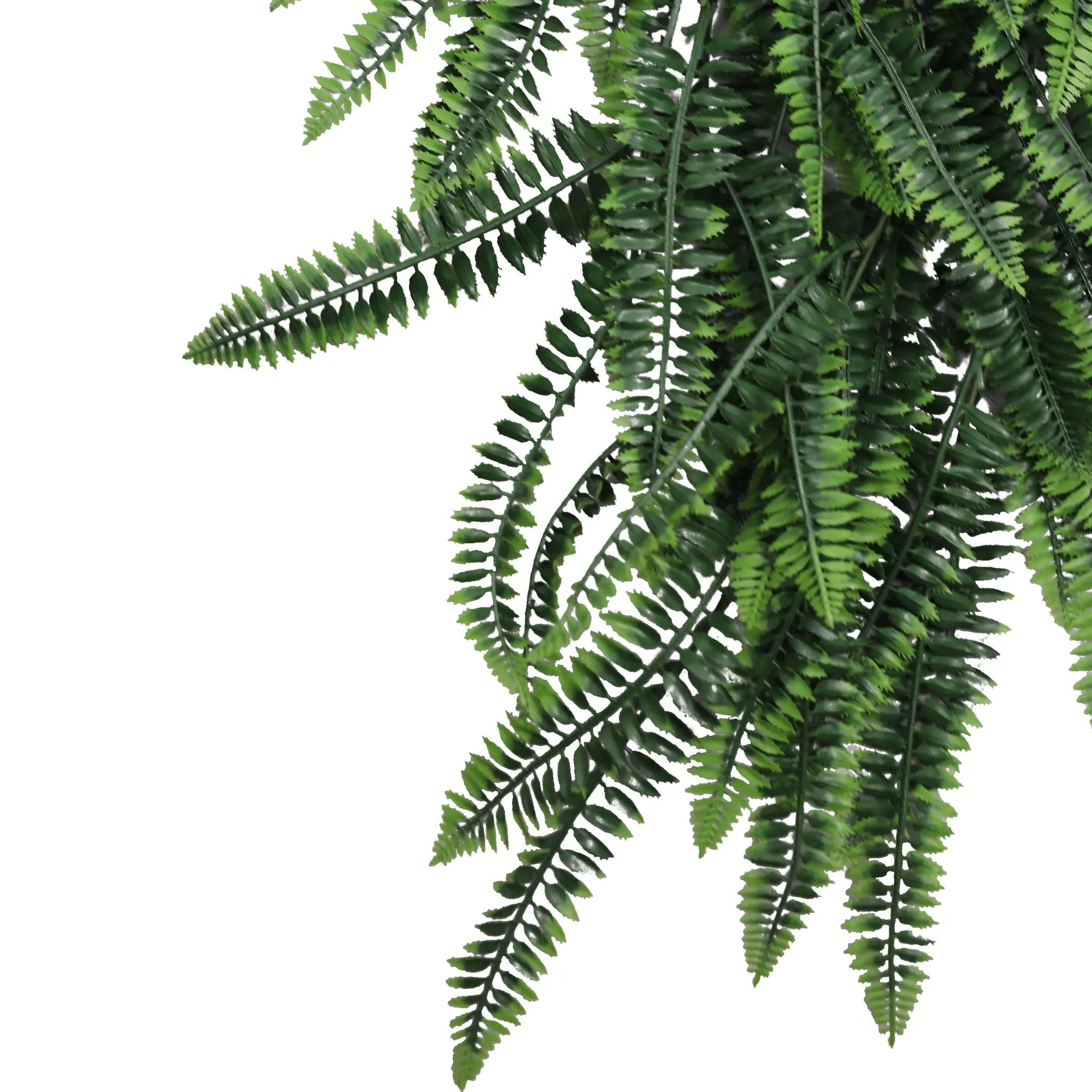UV Resistant & Fire Rated Artificial Hanging Boston Fern Garland - 27cm x 84cm - Perfect for Indoor/Outdoor Decor, Wedding Centerpieces & Home Styling