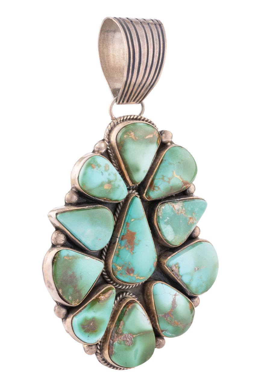 Royston Turquoise Multi Stone Pendant Necklace - Handcrafted Sterling Silver Jewelry with Natural Gemstones | Perfect for Boho Chic, Western Style & Gift Giving