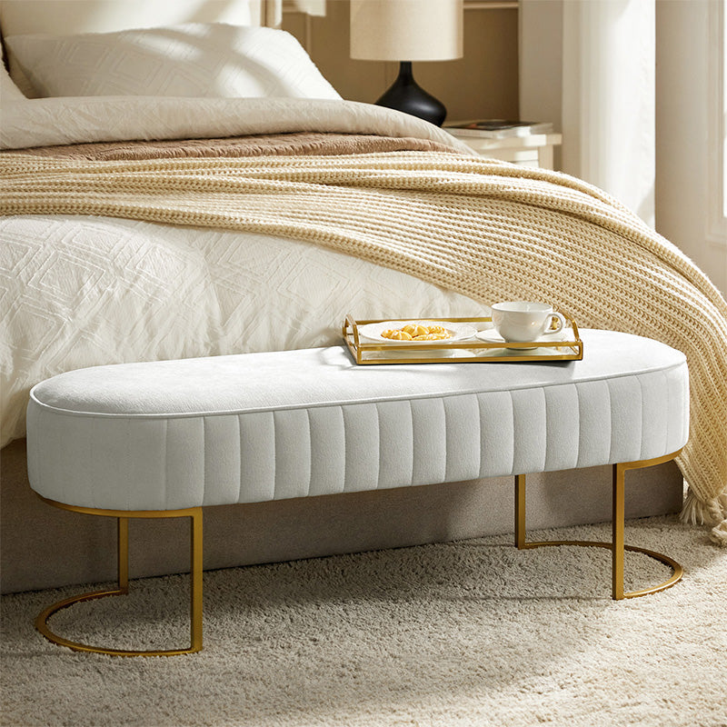 Damian Entryway Bench with Storage & Sturdy Metal Base - Modern Hallway Shoe Bench for Entryway, Living Room & Bedroom - Perfect for Organizing Shoes, Hats & Bags
