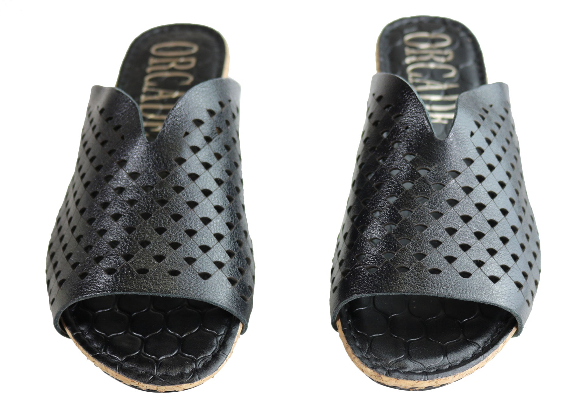 Orcade Natalie Women's Comfort Leather Slides Sandals - Made in Brazil - Perfect for Beach, Pool & Summer Casual Wear