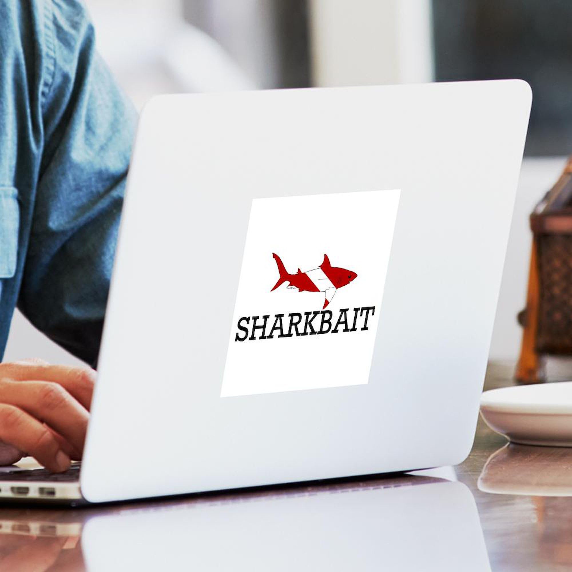 Sharkbait Car Sticker - Durable Bumper Decal for Cars & Laptops