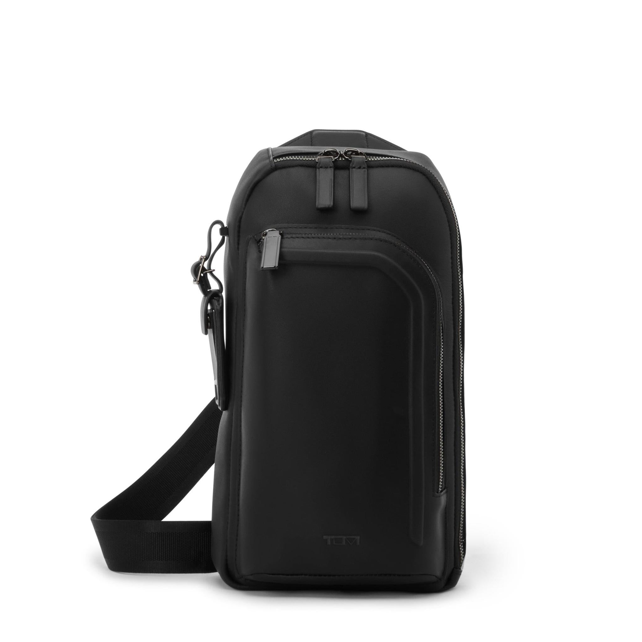 TUMI Harrison Gregory Genuine Leather Crossbody Sling Bag for Men - Stylish & Durable Everyday Carry for Work, Travel & Outdoor Adventures