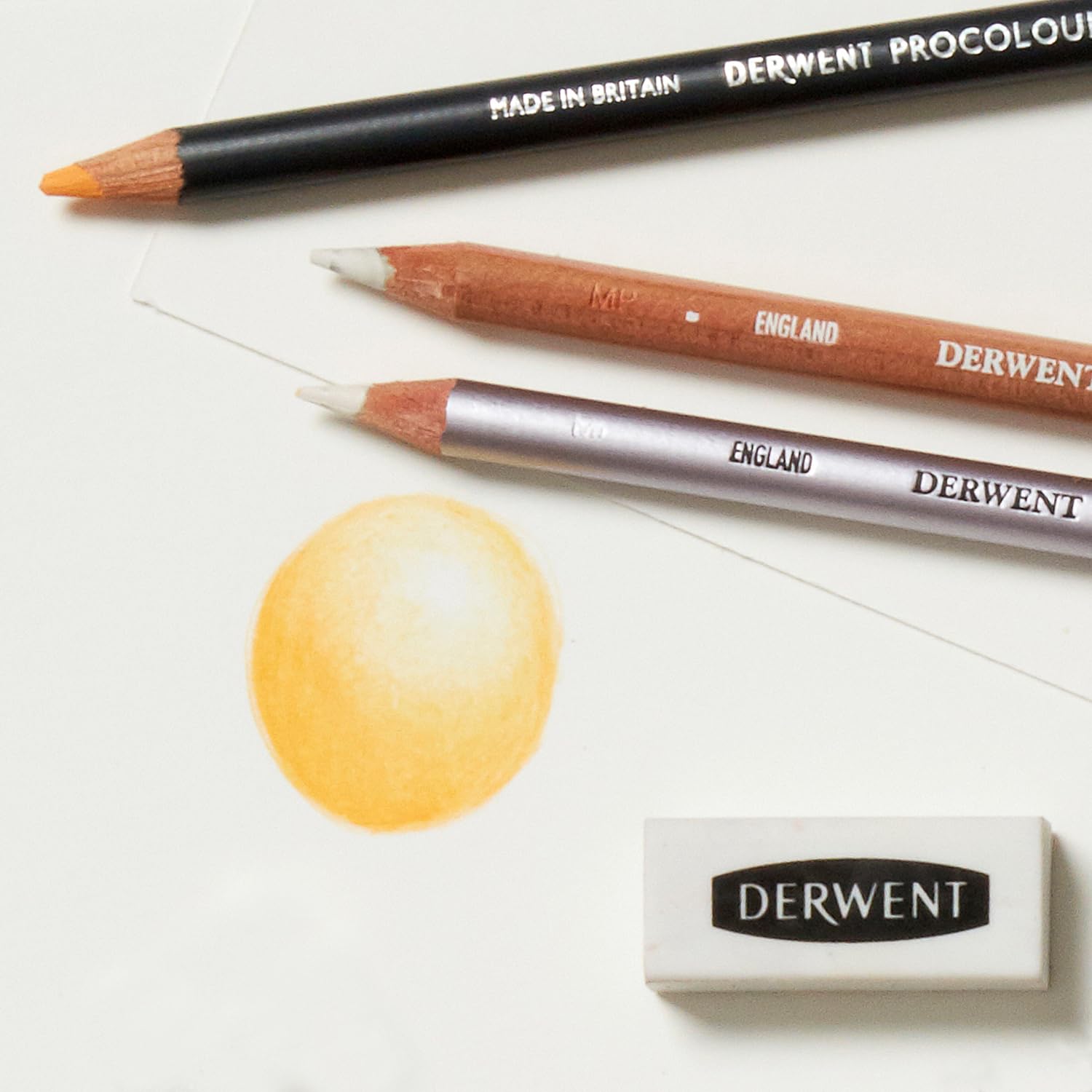 Derwent Blender and Burnisher Pencil Set - 12 Professional Drawing Pencils for Artists, Sketching, Shading & Blending - Premium Art Supplies for Realistic Drawings & Illustrations (Perfect for Beginners & Professionals)