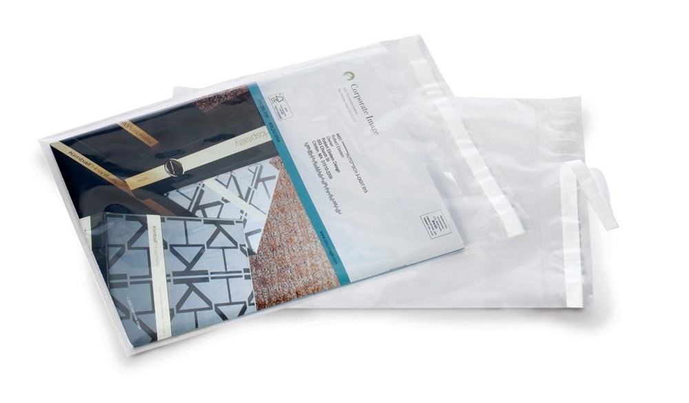 Clear Plastic Postal-Approved Mailing Bags 10x13 Inches, 2-Mil Thickness with 1.5