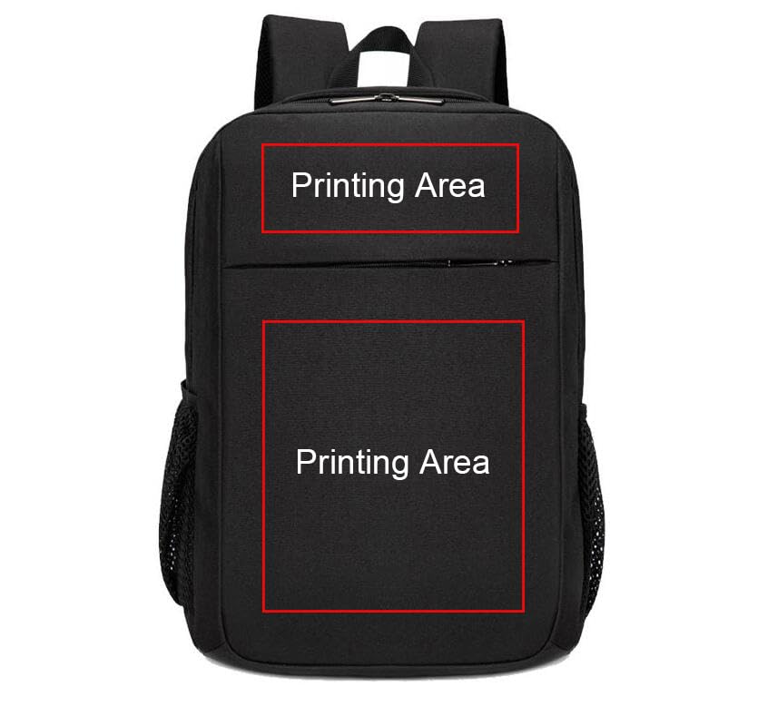 Custom Personalized Backpack for Men & Women - Large Black Durable School Backpack for Teens, College Students & Travel
