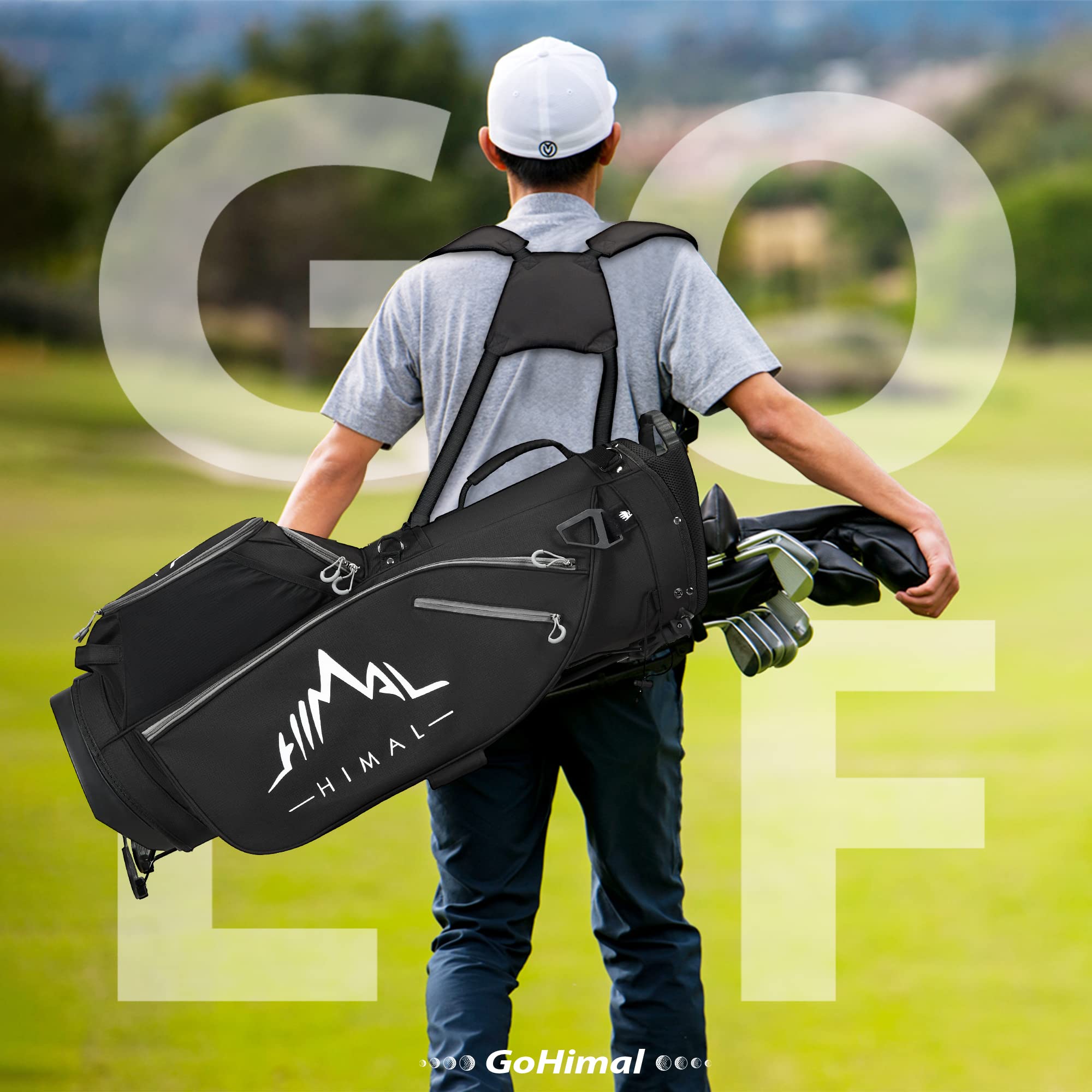 14-Way Golf Stand Bag - Lightweight & Durable Golf Club Bag for Men & Women - Perfect for Walking the Course & Weekend Golfers