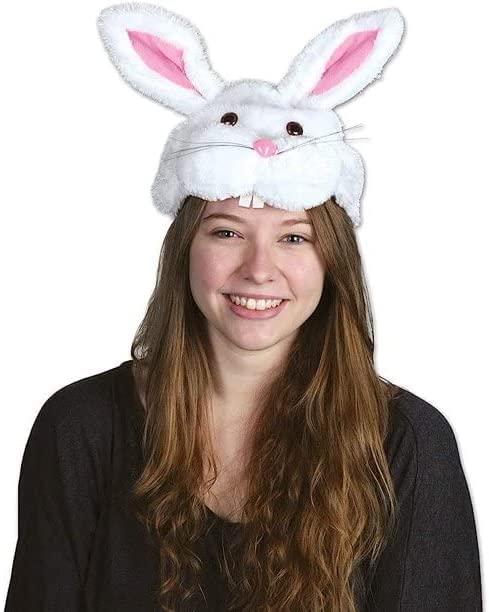 Plush Bunny Head Hat