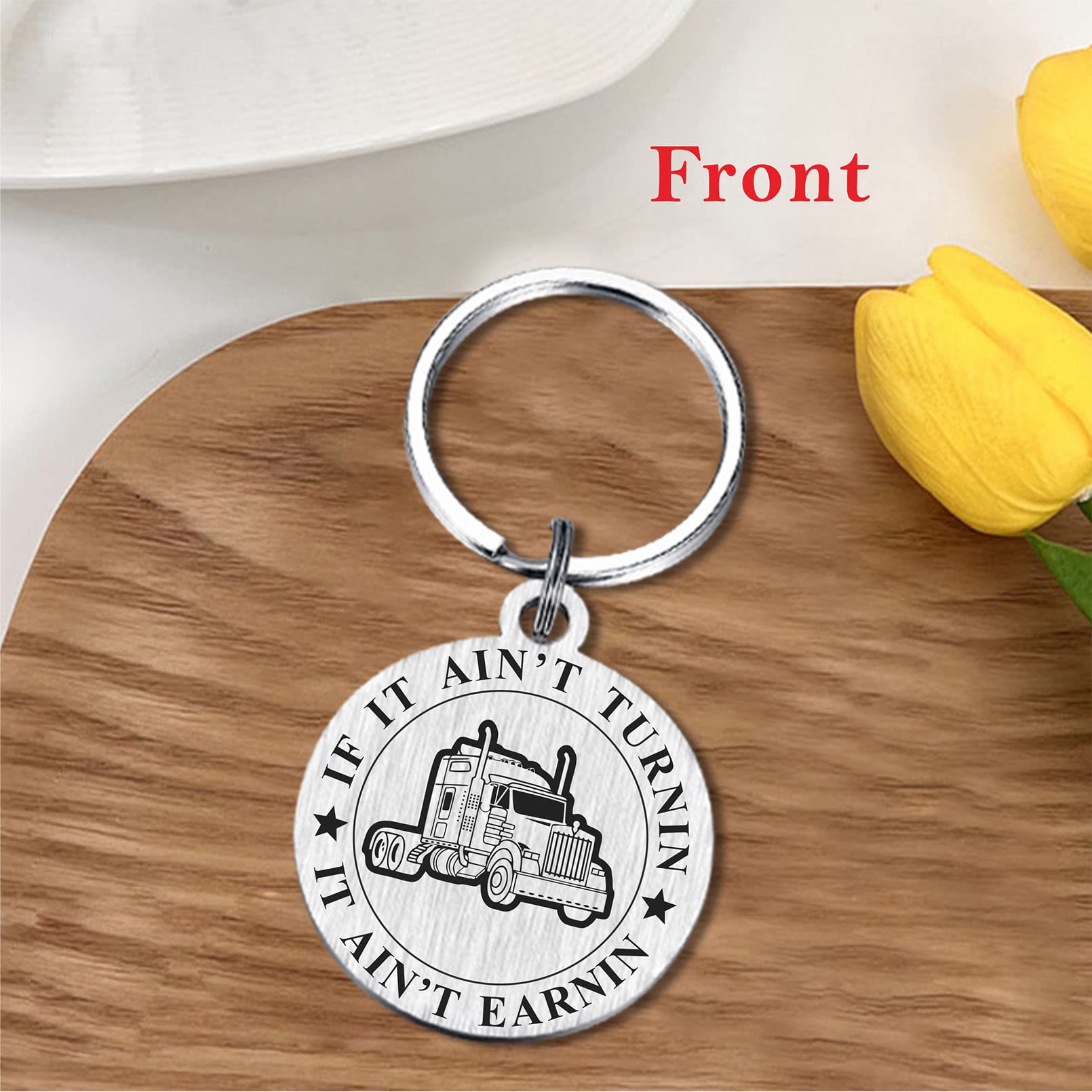 Premium Truck Driver Gifts for Men - Durable Trucker Keychain & Accessories Set - Perfect for Birthday, Father's Day & Appreciation Gifts - Ideal for Long Haul Drivers & Truck Enthusiasts