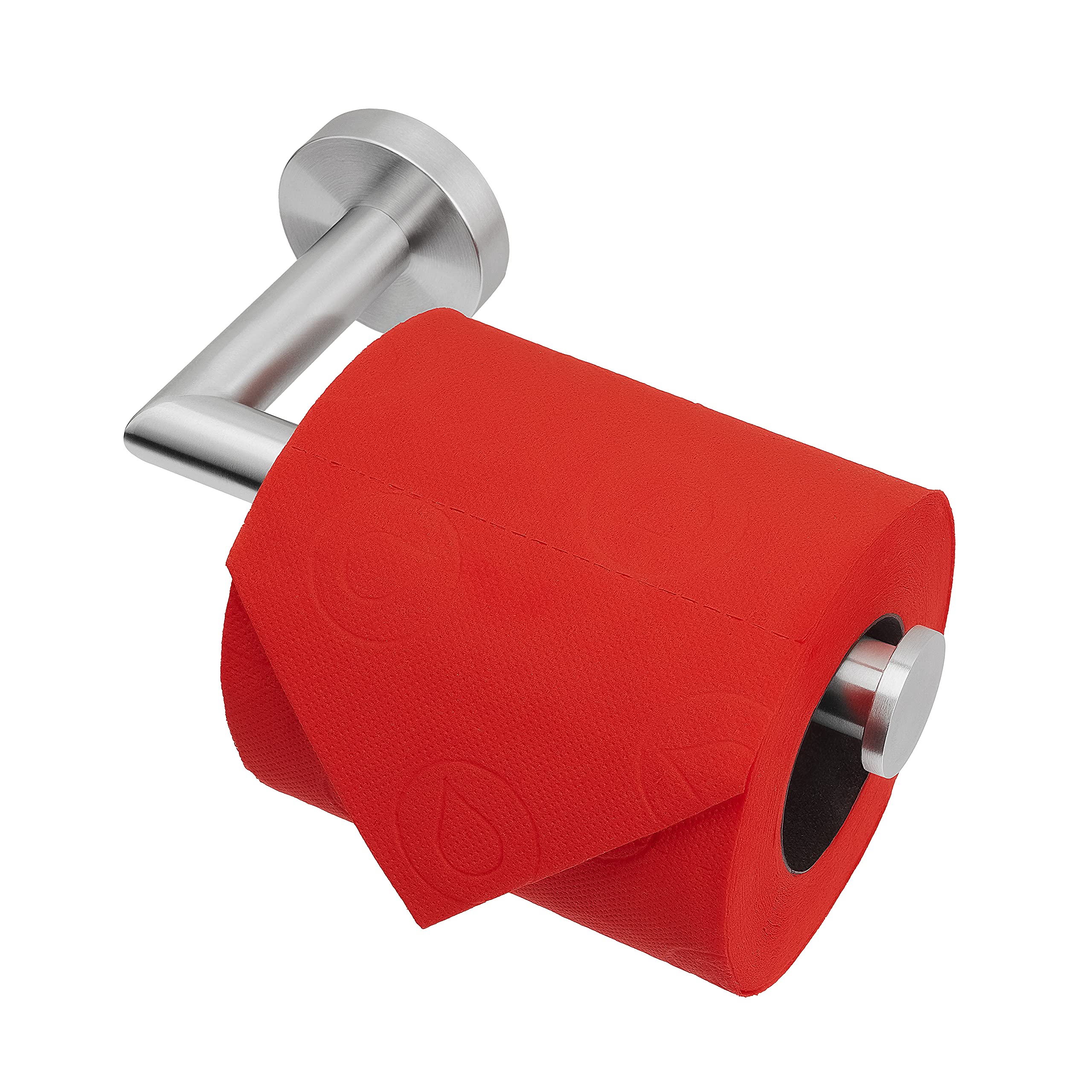 Premium Brushed Nickel Toilet Paper Holder - SUS 304 Stainless Steel Bathroom Tissue Roll Holder - Rustproof Wall-Mounted Design for Home, Hotel & Office Use