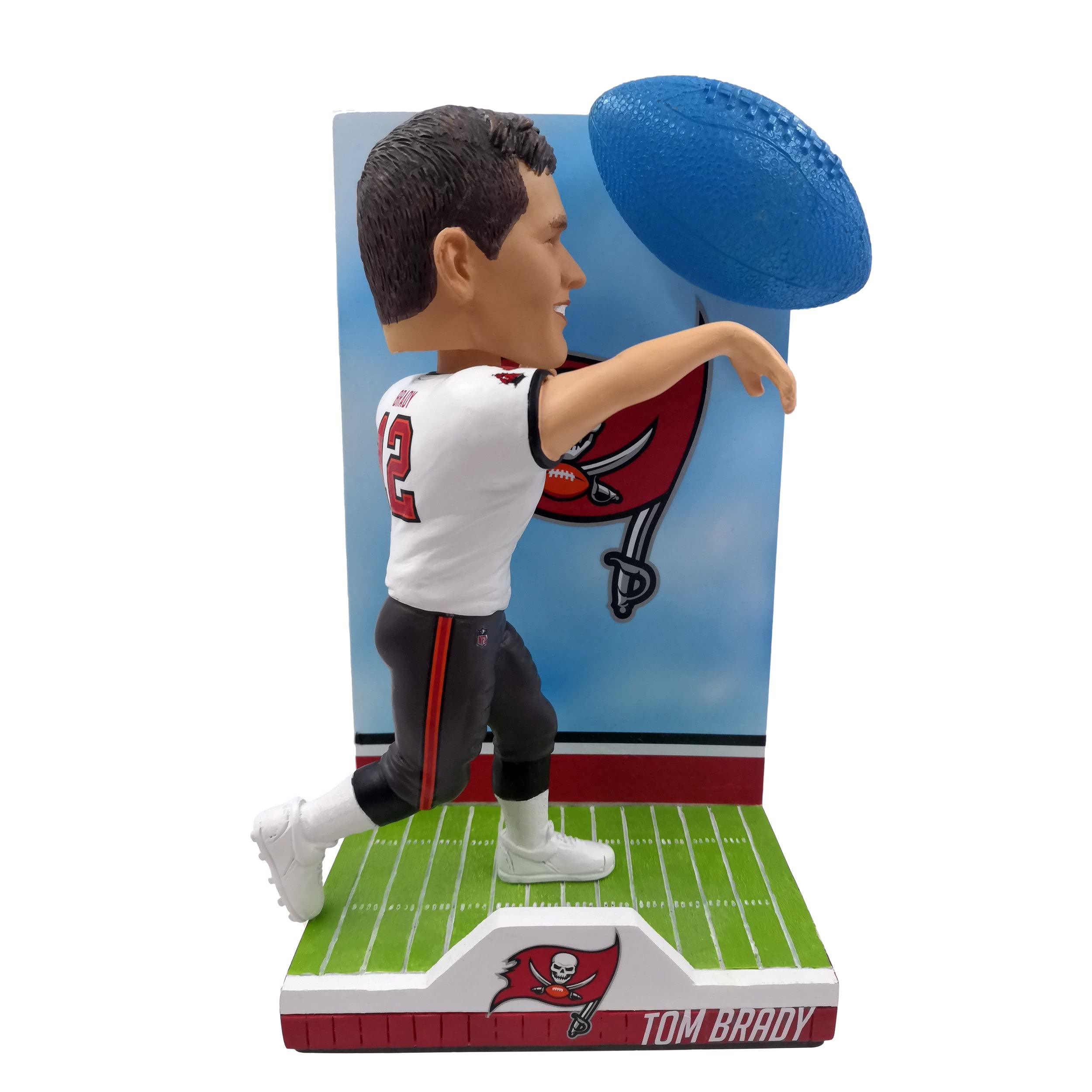 Tom Brady Tampa Bay Buccaneers Light Up Bobblehead - NFL Action Pose Collectible - Perfect for Game Day Decor & Sports Fan Gifts