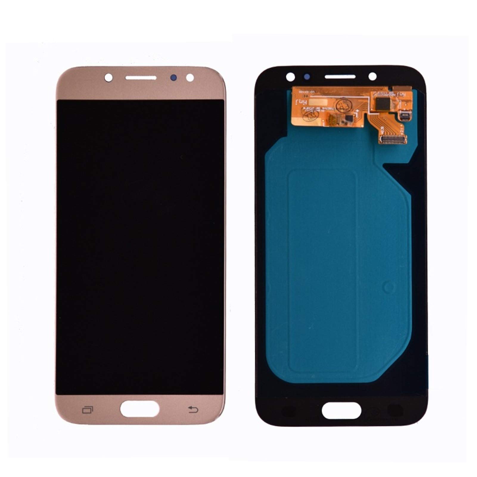 Samsung Galaxy J7 Pro 2017 J730/J730F LCD Display Touch Screen Digitizer Assembly Replacement - Gold | Cracked Screen Repair, DIY Phone Fix for Home & Office Use