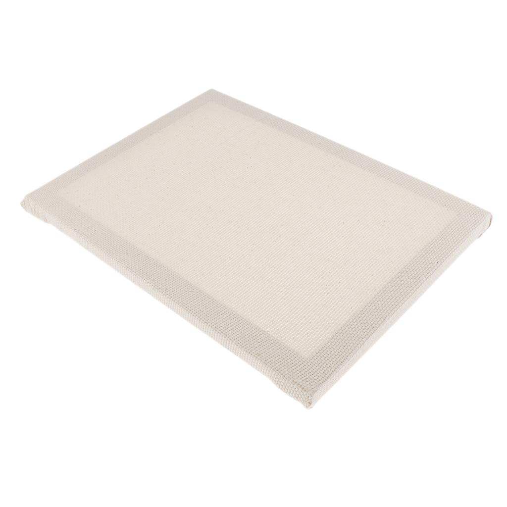 Premium Cotton Embroidery Aida Cloth Fabric for Cross Stitch - 25x35cm with Wooden Frame - DIY Handmade Craft Supplies for Home Decor, Gifts & Wall Art Projects