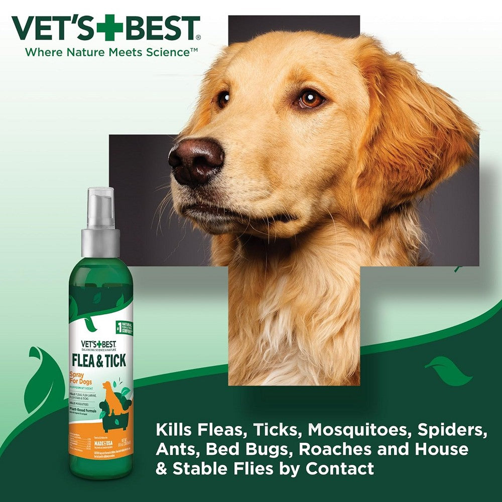 Best Flea & Tick Spray for Dogs & Cats – Natural, Safe & Effective Pest Control – Indoor & Outdoor Use for Home & Yard Protection