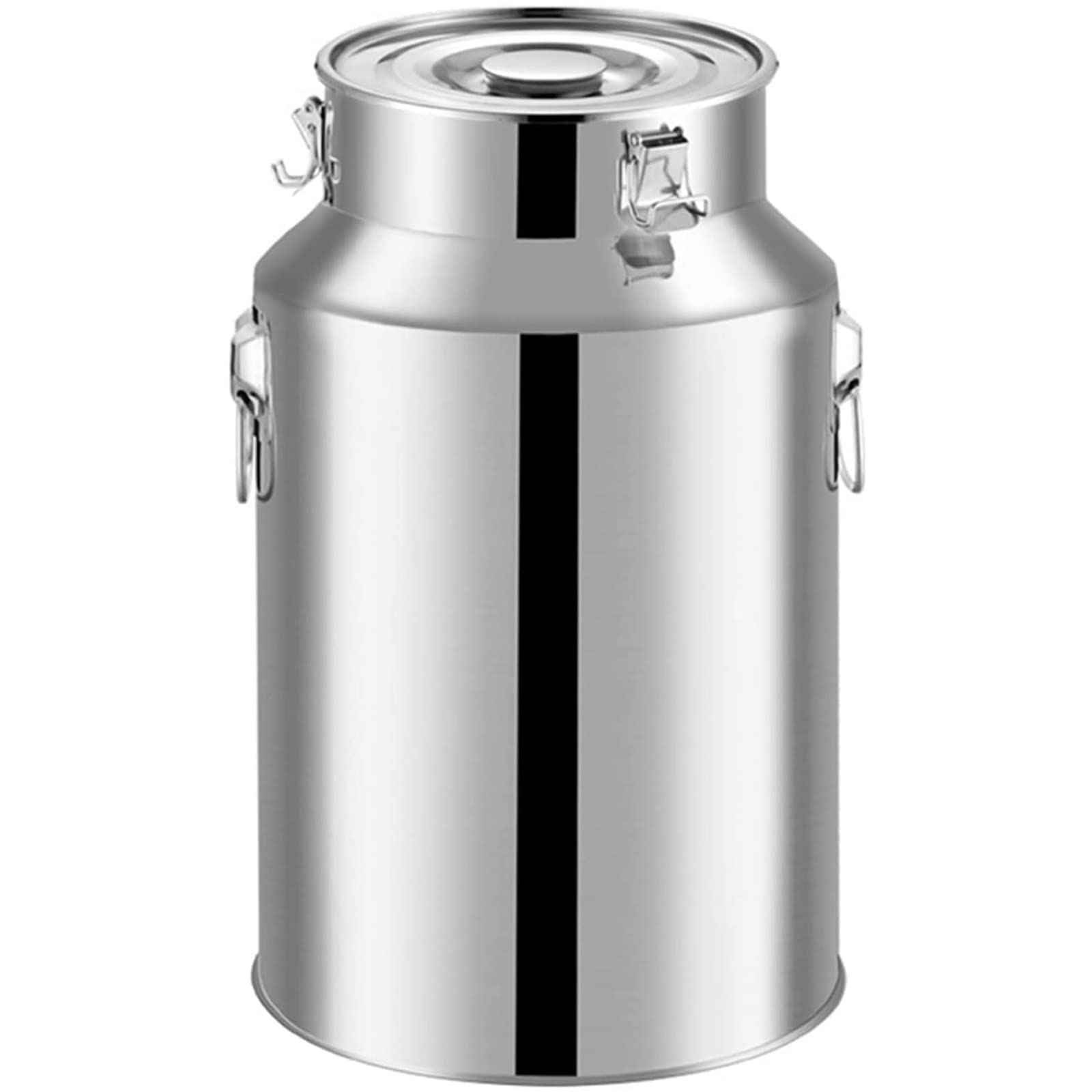 Premium 201 Stainless Steel Milk Can Transport Barrel - 14L Sealed Lid for Milk, Water, Wine, Oil & Tea Storage - Ideal for Farm, Dairy, Home & Commercial Use