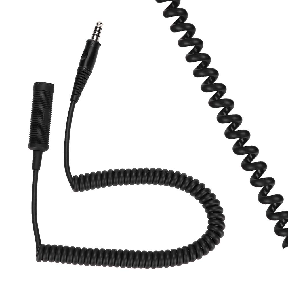 Yoidesu Helicopter Headset Adapter - Aviation Headset Converter with U-174/U-92A/U Military Connector - 70cm/28-inch Replacement Cable for Helicopter to General Aviation Headsets - Perfect for Flight Training, Military Operations & Aircraft Maintenance