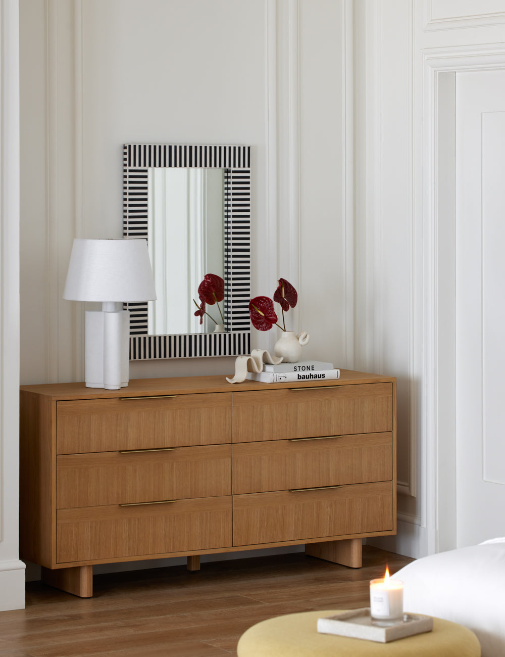 Hillard 6 Drawer Dresser - Modern Wooden Chest of Drawers for Bedroom Storage & Organization | Perfect for Clothes, Linens, and Accessories