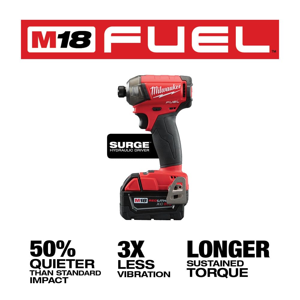 Milwaukee M18 FUEL 2-Tool Combo Kit - 18V Cordless Power Tools Set with Drill & Impact Driver | Perfect for DIY Projects, Home Repairs & Professional Construction Work