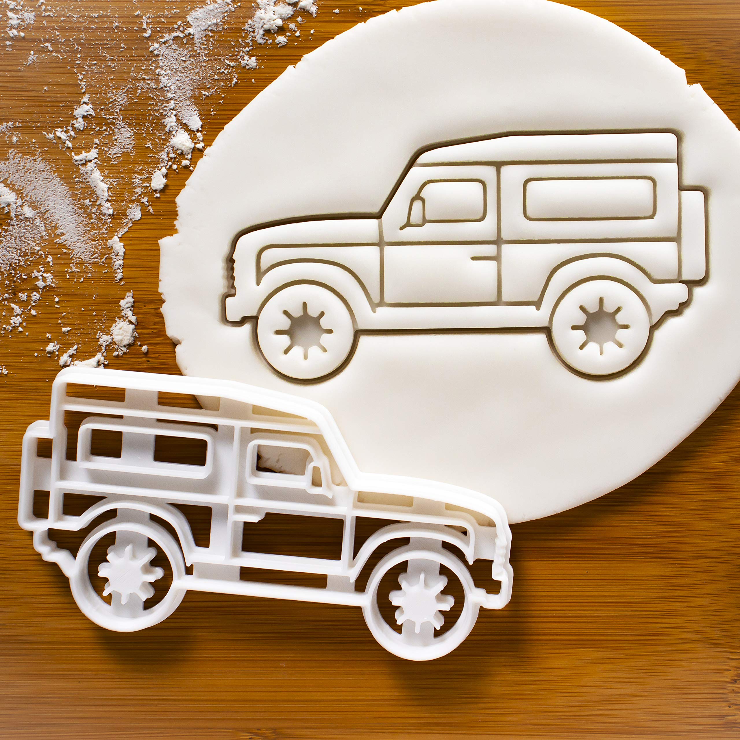 Bakerlogy Camping SUV Cookie Cutter - 1 Piece Stainless Steel Baking Tool for Outdoor Themed Cookies, Perfect for Camping Parties, Road Trips & RV Adventures