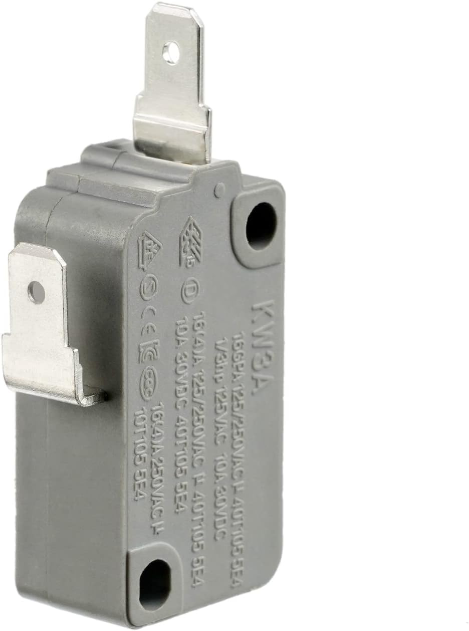 BOJACK Microwave Oven Door Switch KW3A 16A 125/250V - 2 Pack Normally Closed Replacement Switches for Microwave Repair - Perfect for LG, Samsung, Whirlpool & More - Easy DIY Installation for Home Appliances