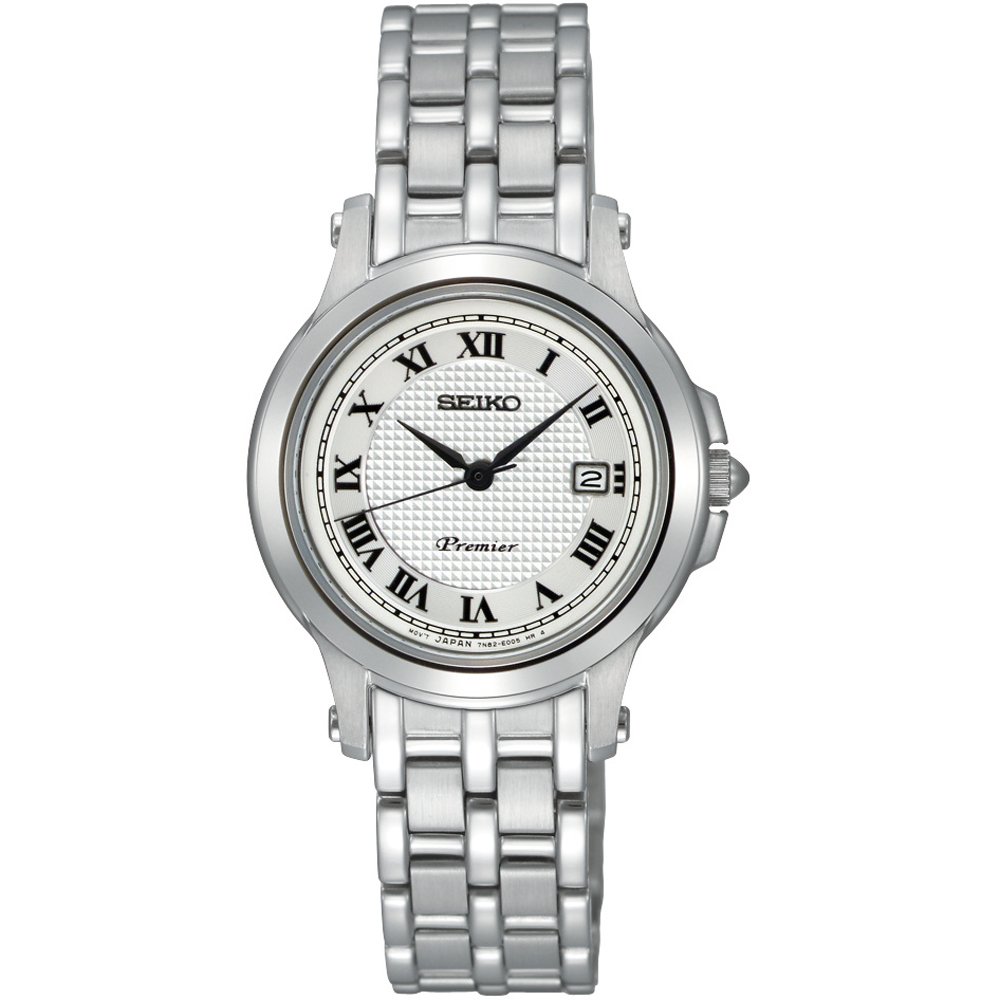 Seiko Premier SXDE01 Women's Quartz Watch - Elegant Stainless Steel Dress Watch for Business, Office & Formal Occasions
