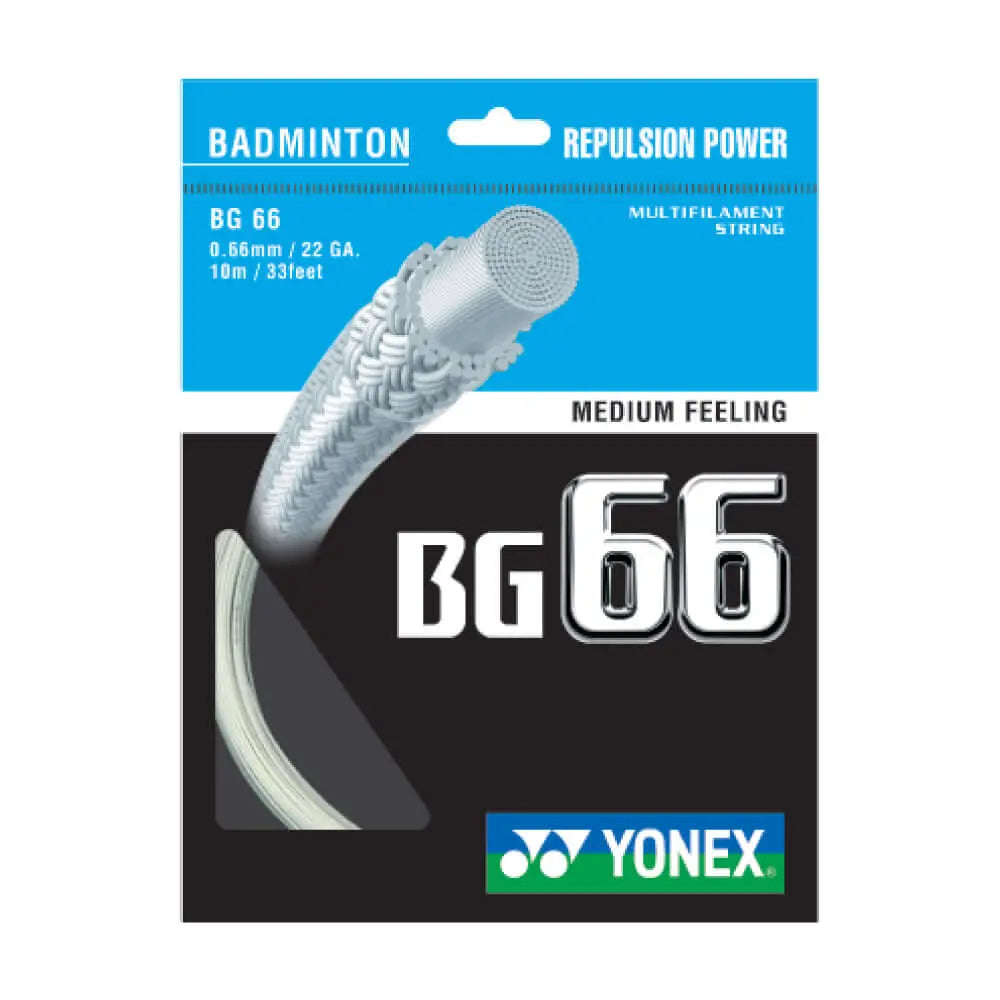 Yonex BG 66 10m Badminton String - High Performance, Durable (9 Color Options) for Professional & Recreational Players | Perfect for Tournaments & Training Sessions