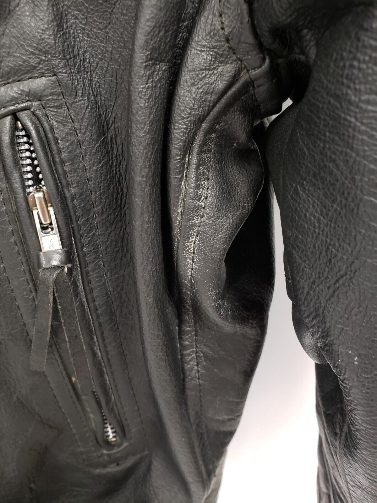 Premium Genuine Leather Jacket for Men - Size 46 | Classic Biker Style | Perfect for Motorcycle Riding, Casual Outfits & Winter Fashion