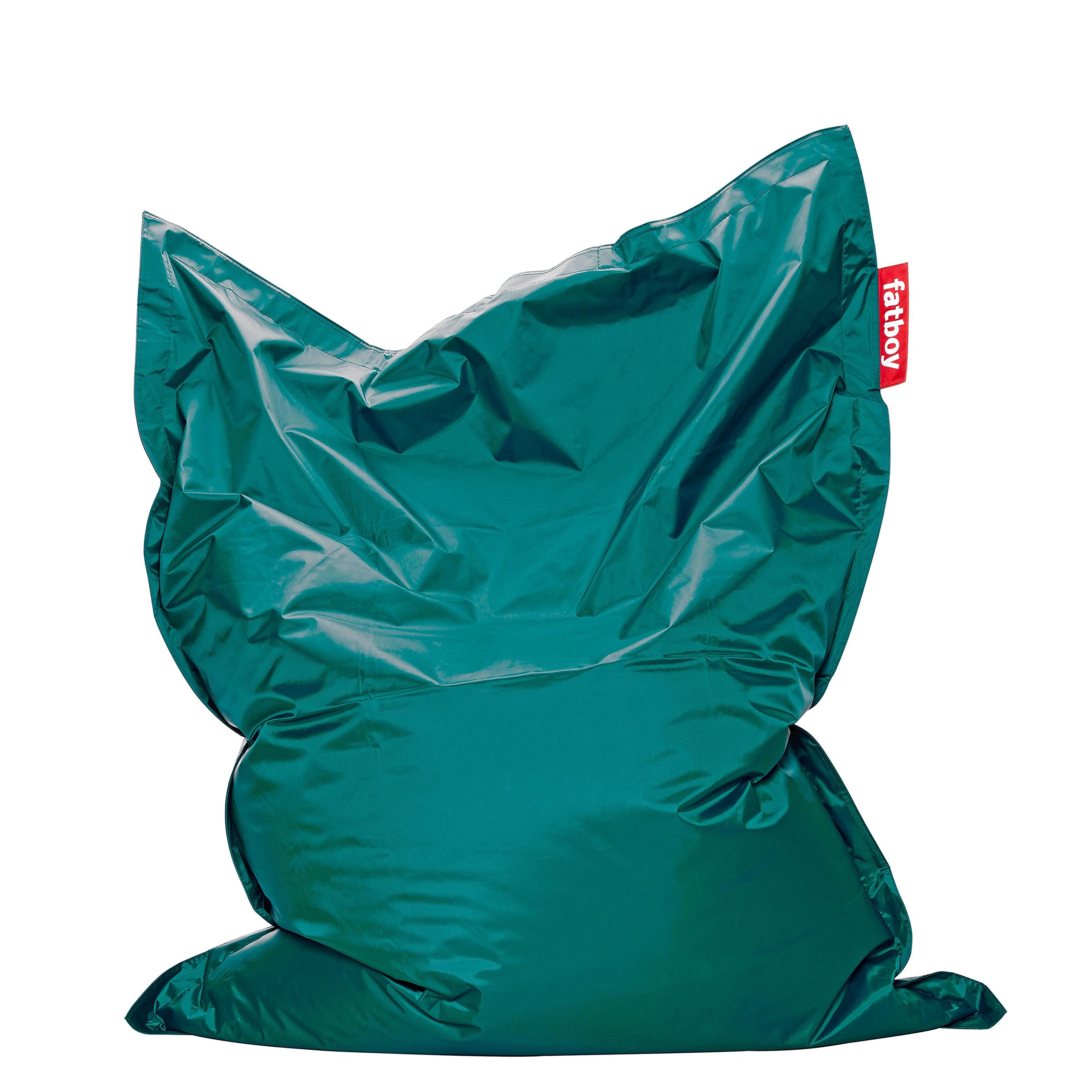 Fatboy Original Bean Bag Chair - Small Size, Turquoise Blue - Comfortable Lounge Seating for Living Room, Bedroom, or Game Room