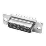 9-Position D-Sub Solder Cup Connector - 121073-2255-D - D-Subminiature Socket for PCB Thru-Hole Mounting (5-Pack) - Ideal for Industrial Automation, Computer Networking & Audio/Video Equipment