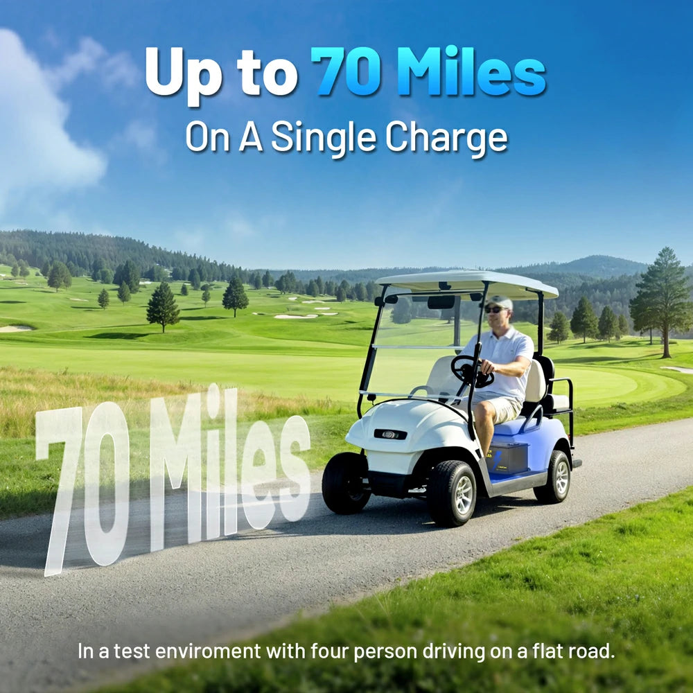 48V 105Ah Lithium Golf Cart Battery - Long Lasting Power for Golf Carts, Electric Vehicles & Off-Grid Applications | Fast Charging & Maintenance-Free Design