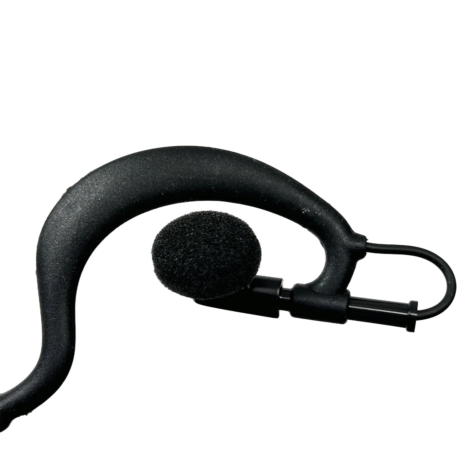 Replacement G Shape Hook Ear Pieces for Motorola 2 Pin 2-Way Radios - Comfortable Secure Fit for Walkie Talkie Headsets - Perfect for Construction, Security & Outdoor Activities