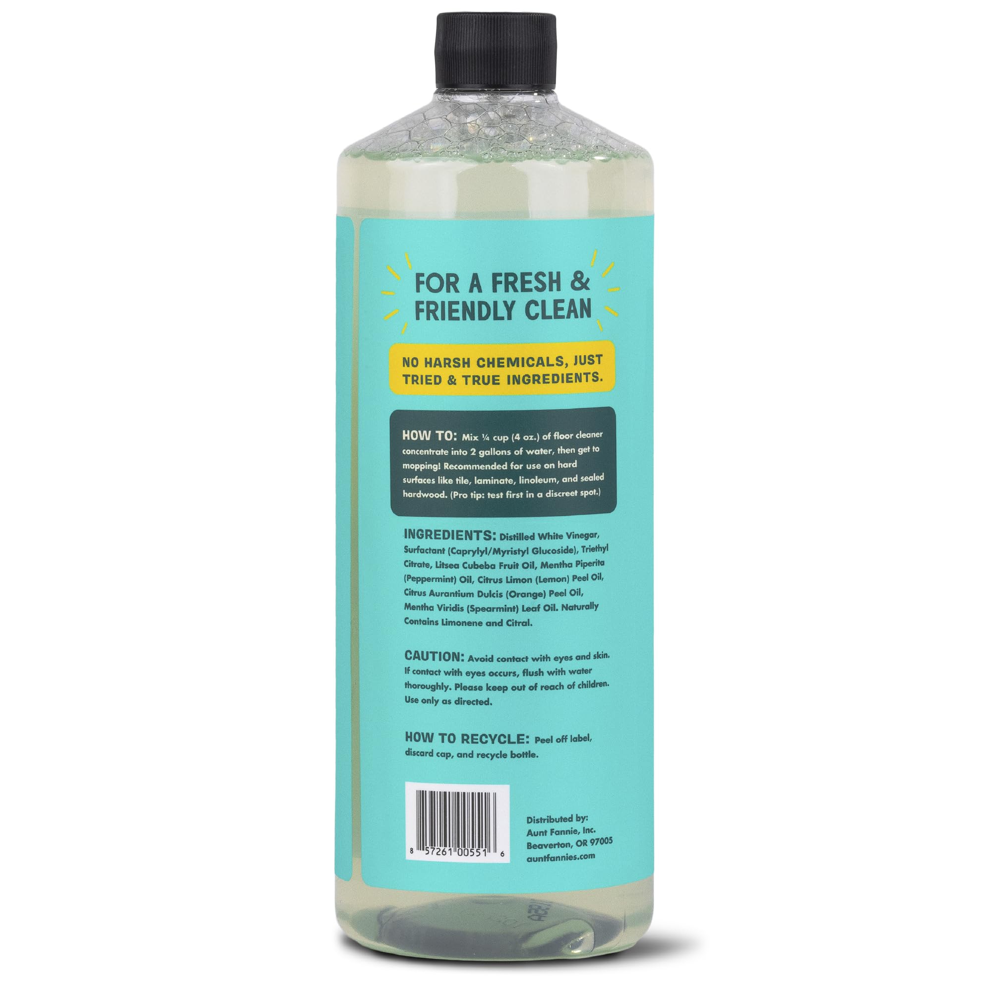 Aunt Fannie's Floor Cleaner Bundle - All-Natural Vinegar Wash & Hardwood Floor Cleaner in Refreshing Lemon Scent | Safe for Kids & Pets | Perfect for Kitchen, Bathroom & Wood Floors