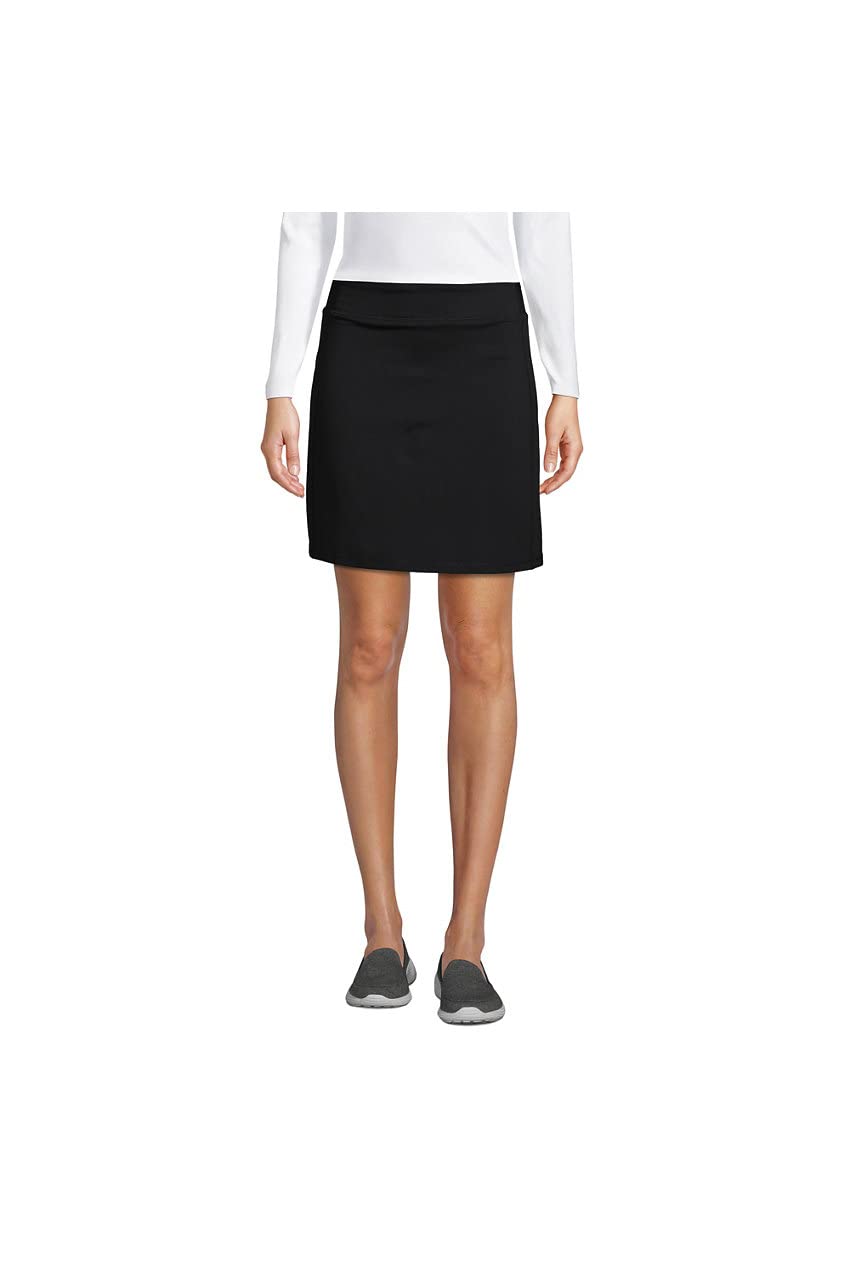 Lands' End Women's Active Knit Skort - Comfortable Stretchy Athletic Skirt with Shorts for Running, Yoga & Tennis | Perfect for Workouts and Casual Wear