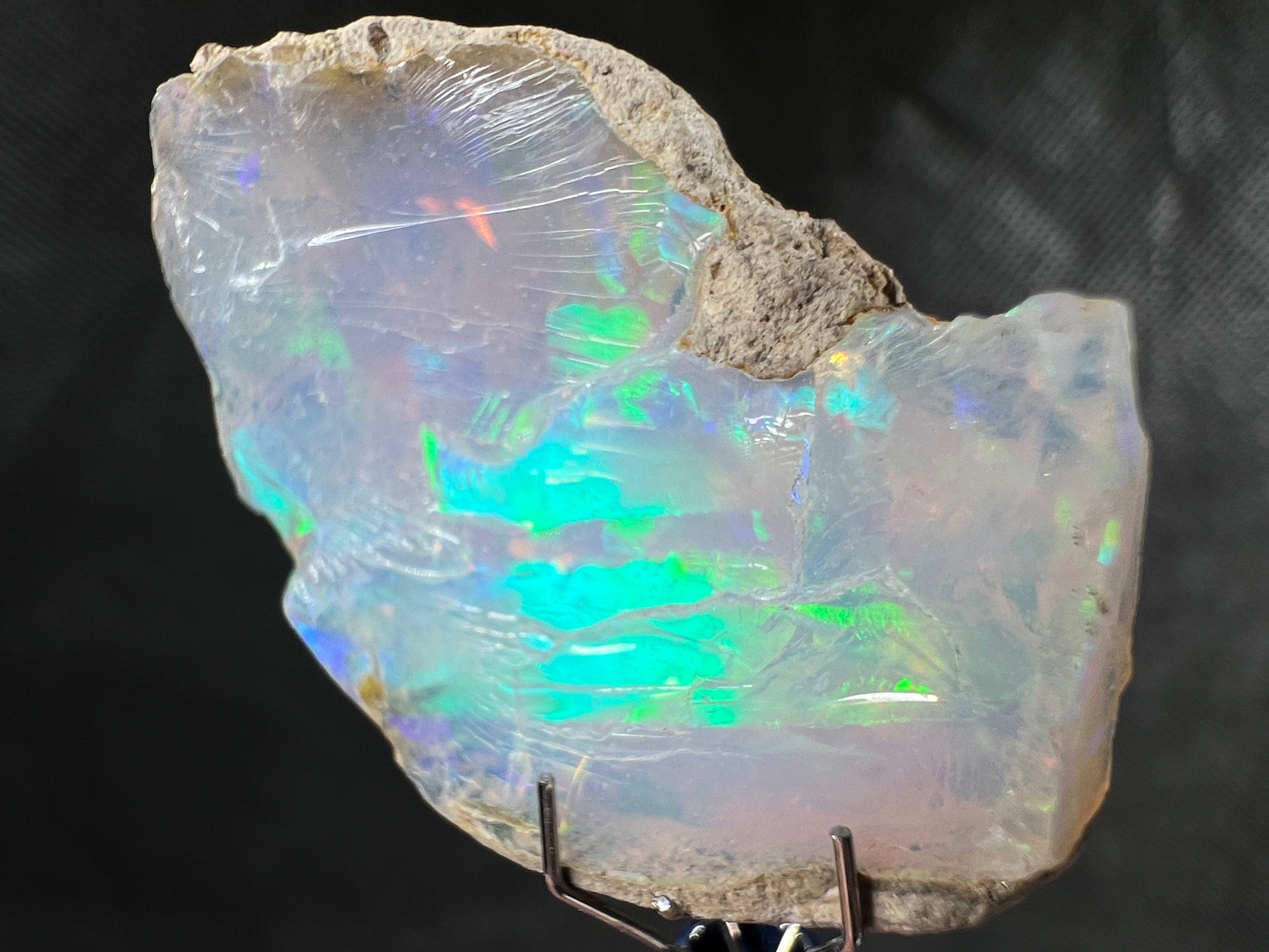 4A+ Welo Opal Raw Crystal - Certified Cutting Grade Gemstone for Jewelry Making (50627) | Perfect for Handcrafted Rings, Necklaces & DIY Opal Jewelry Designs